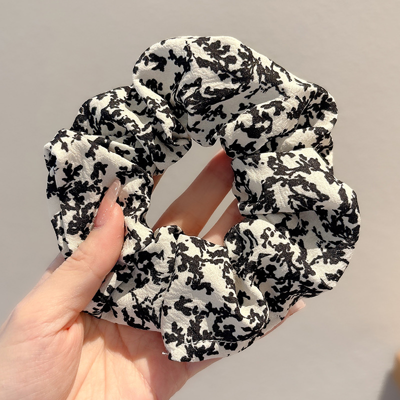 Ballet estilo encaje intestino grueso lazo para el cabello de alto valor con cola de caballo cuerda para el cabello flor para la cabeza niña de verano bola cabeza cuerda para el cabello accesorios para el cabello