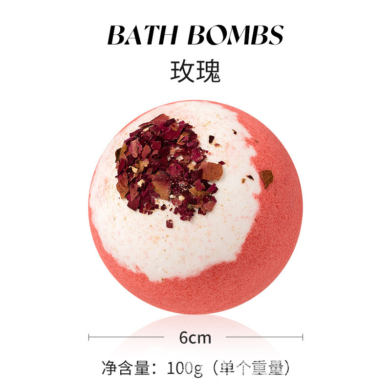 爆炸浴盐球泡泡浴球精油泡澡球浴盐汽炮弹干花泡泡球洗澡盐|undefined