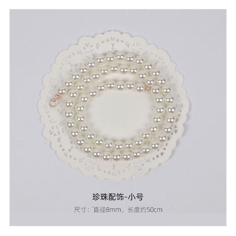 Día de san valentín ramo de cadena de perlas de imitación con cuentas flor accesorios de embalaje material decorativo bricolaje joyería de perlas florales