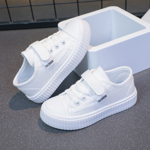 Children's Canvas Shoes 2025 Spring & Fall New Soft-Soled Low-Top Flats Girls' Shoes Medium and Large Kidsren's Casual Sneakers Boys' Shoes