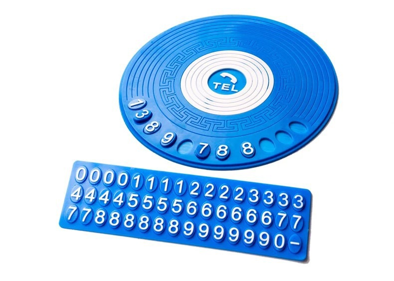 Car anti-slip mat for car interior dashboard, target-shaped anti-slip mat with temporary parking sign