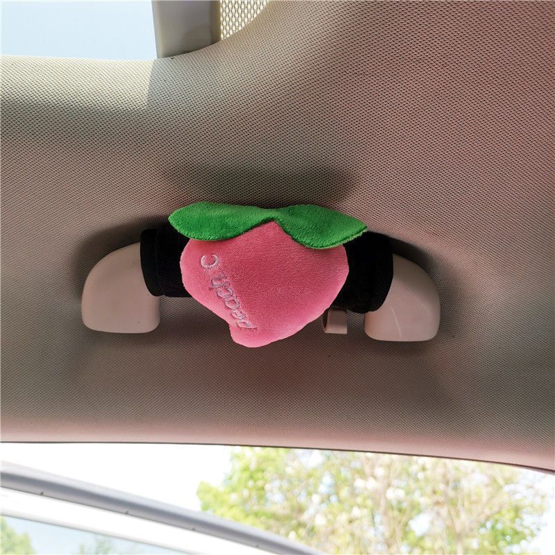 Cute dibujos animados frutas mango de automóvil hombre y mujer universal mango de puerta interior cubierta guante de tracción de techo