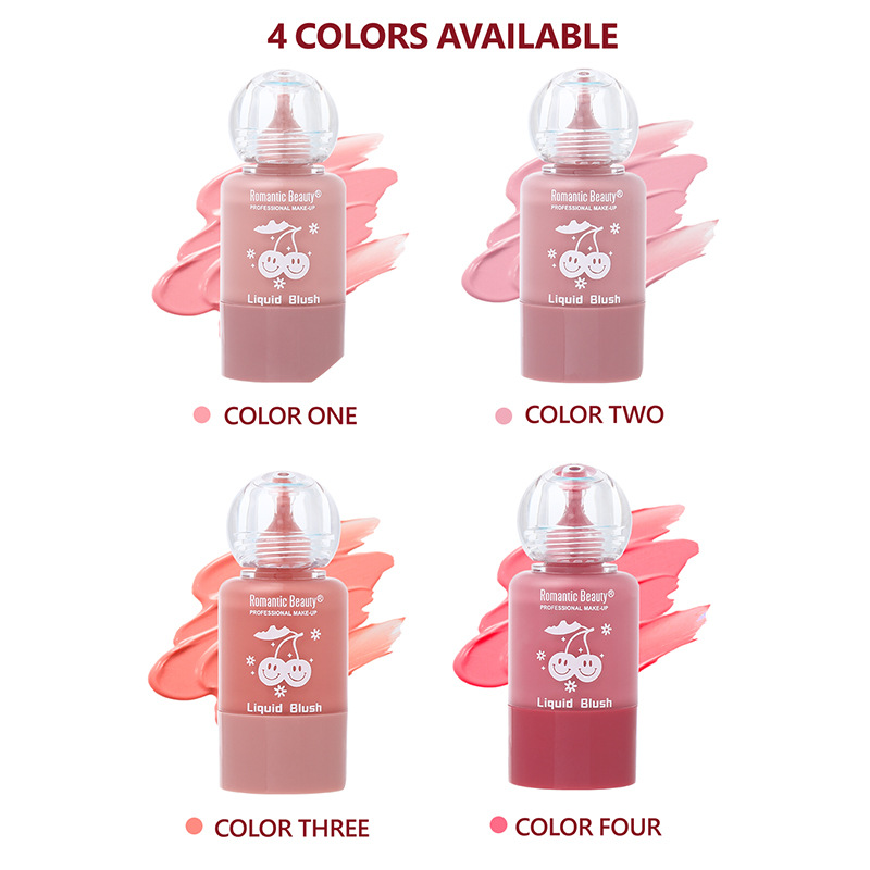 Blush líquido de agua transfronteriza burbuja blush natural coreano brillante rojas llenas maquillaje personalizado para mujeres