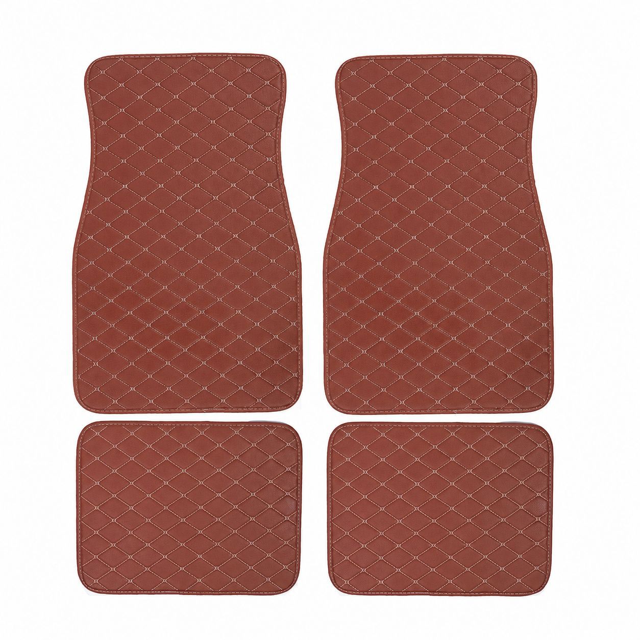 Wholesale and dropshipping of foreign trade car carpets, Amazon cross-border quilted foot mats, right-hand drive PVC universal car floor mats