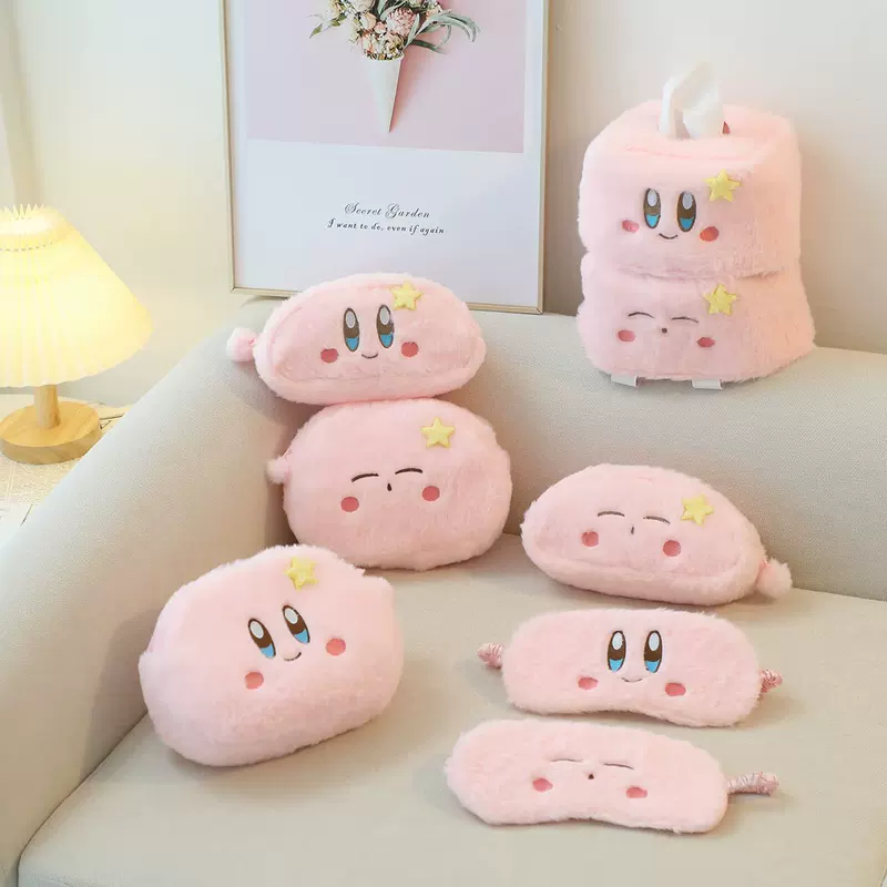 Cute handheld plush pencil case, organizer bag, cosmetic bag