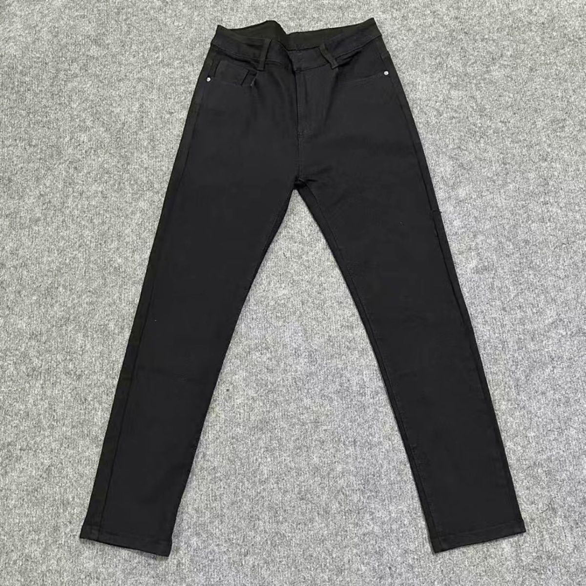 Men's Slim Fit Stretch Jeans Premium Black Denim Pants Casual Style Colorful Pocket Embroidery_mkmklike.com