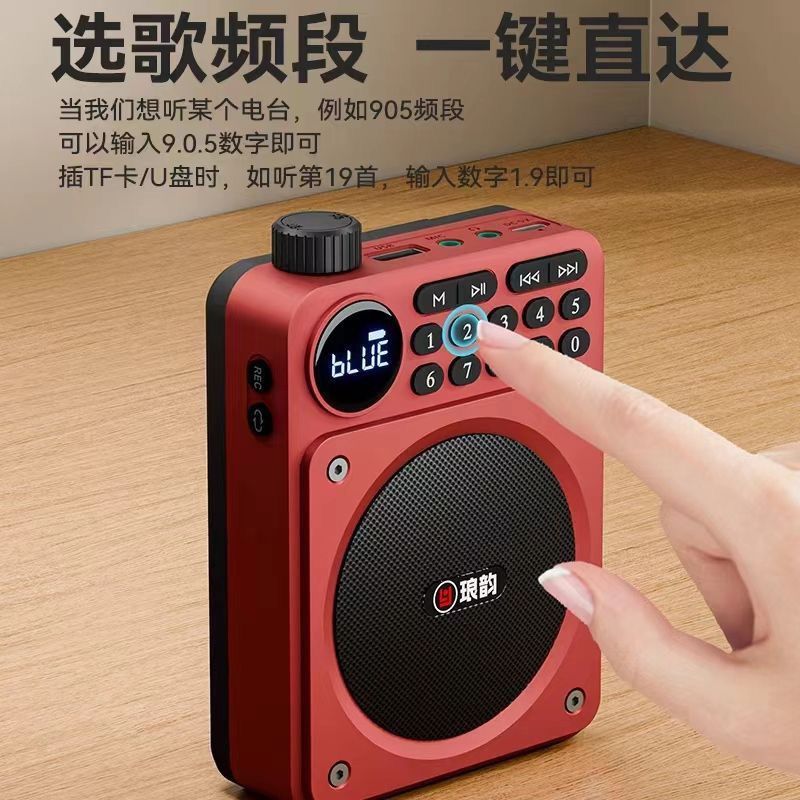 厳選ブルートゥースカード音響fmラジオ大音量高齢者多機能携帯プレーヤースピーカー|undefined