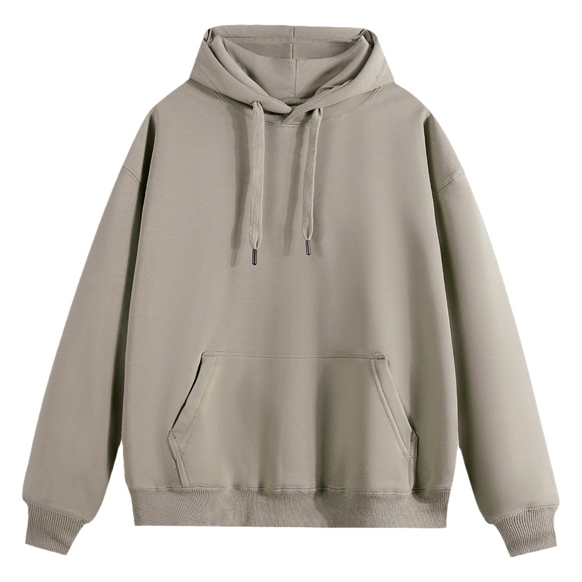 Sudadera corta con capucha para mujer, otoño e invierno, moda coreana, simple, versátil, gruesa, 330g, al por mayor