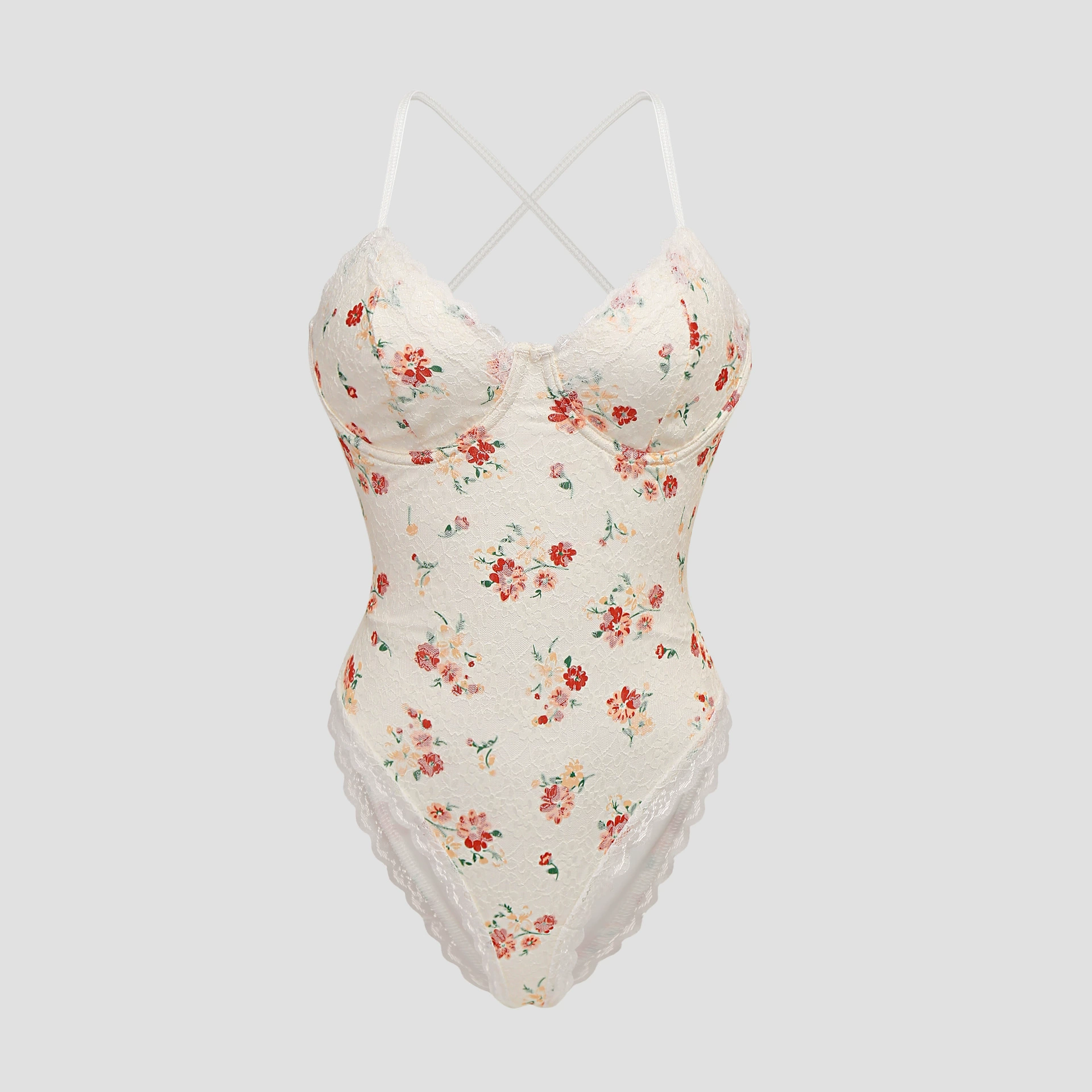 Amazon трансграничный европейский и американский стиль горячая девушка дизайн скрещенные ремни без спинки стальные кольца с принтом комбинезон 11113