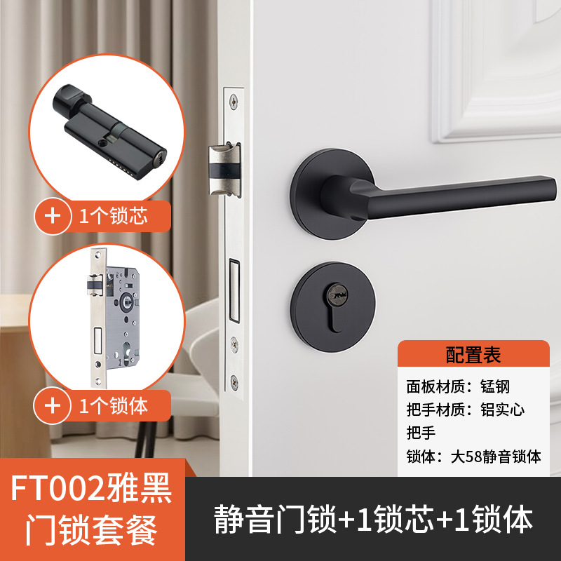 FT002 negro elegante