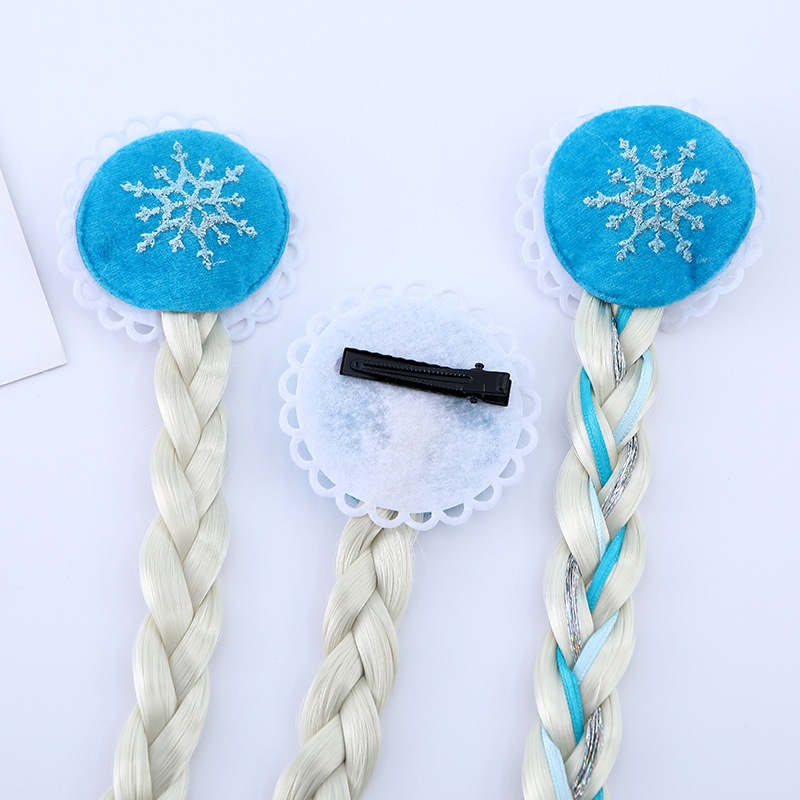 Girl's Cartoon Style Snowflake Chemical Fiber Filament Hair Clip display picture 4