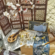 中式古风摄影谷美拍摄道具拍照周边桌面国风场景布置迷你屏风摆件