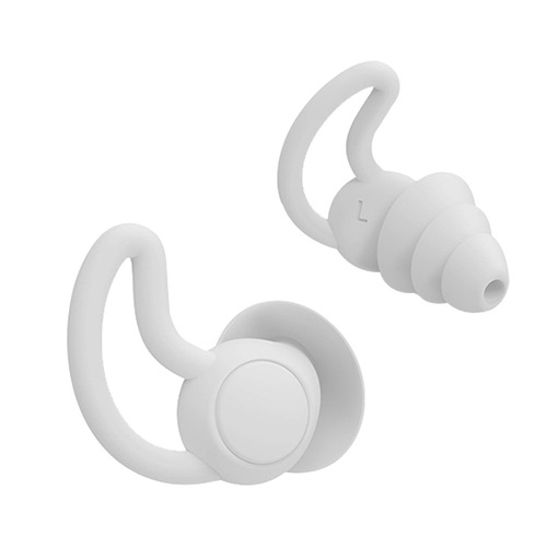Silicone Earplugs Ultra-Silent Ultra-Waterproof Cool Shark Fin Soundproof Earplugs with Logo Printing for Swimming and Sleeping