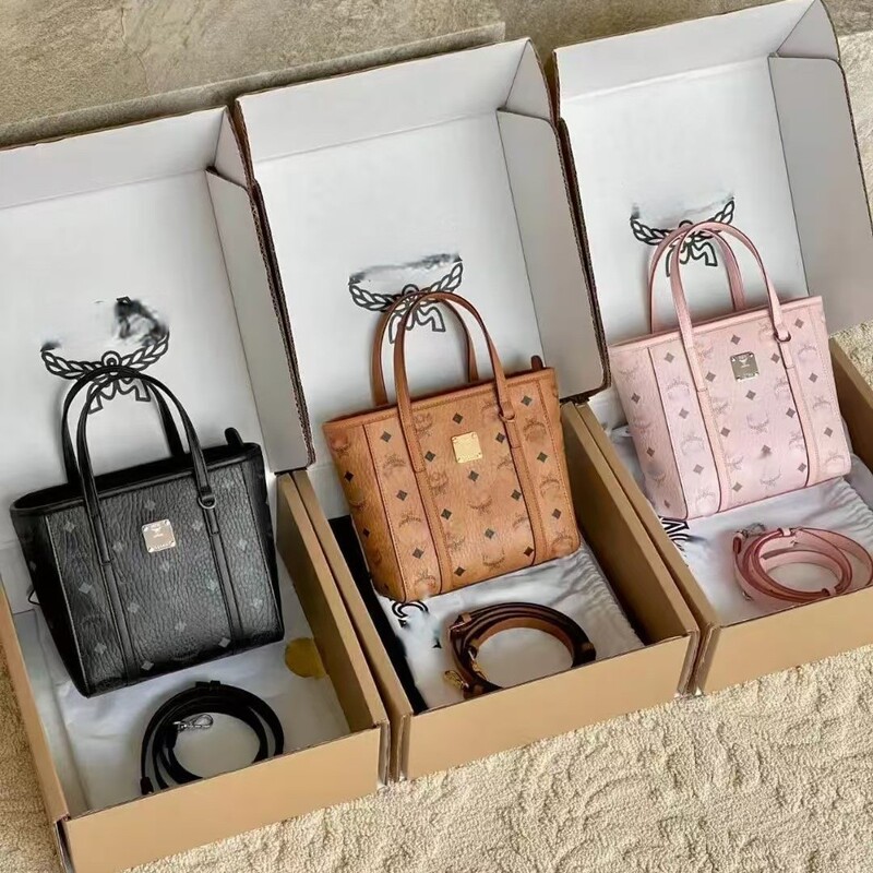 Mc Basket Original Leather Tote Bag 2025 New Single Shoulder Handheld Shopping Bag Light Luxury Trend Classic White D Style