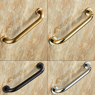 All-Copper Gold Bathtub Handrail Safety Anti-Slip Railing Bathroom Toilet Toilet Toilet Disabled Elderly Handle