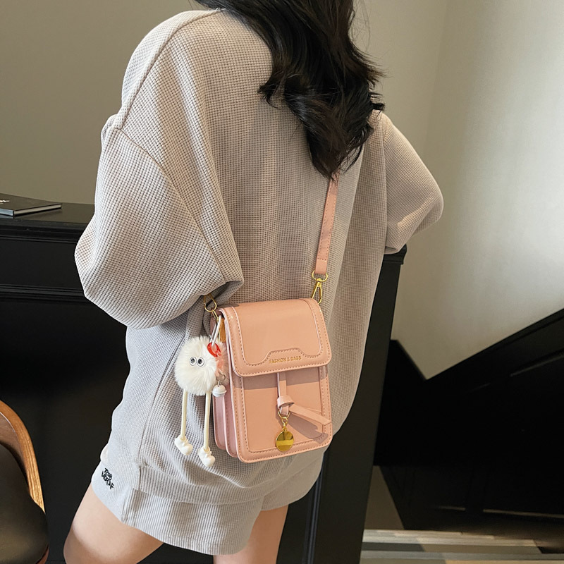 Bolso pequeño de un solo hombro simple y popular para mujer 2025 nuevo bolso de teléfono móvil de costura de moda coreana bolso cuadrado pequeño de mensajero de estilo occidental