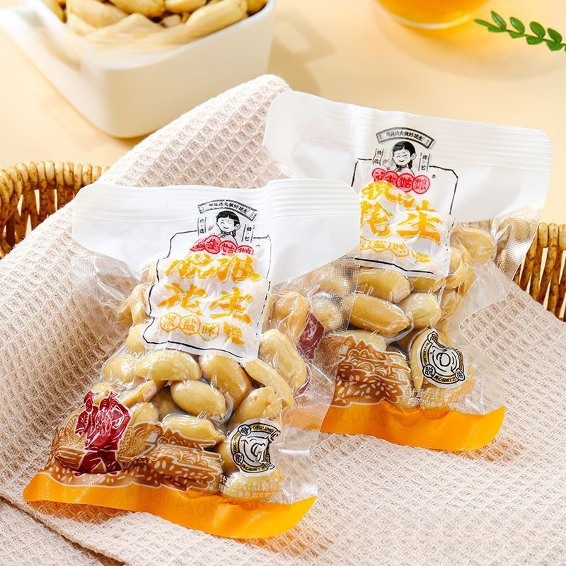 花生姑娘脱油花生五香味香辣味去壳花生仁散称500g坚果炒货下酒菜|undefined