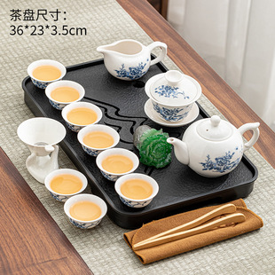 Imitation Black Gold Stone Tea Tray, Purple Sand Kung Fu Tea Set, Household Tea Table, Small Travel Dry Bubble Table, Storage and Drainage Tray