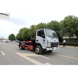 厂家直供三环创客12吨车厢可卸式垃圾车2.2米高8方勾臂垃圾车图片