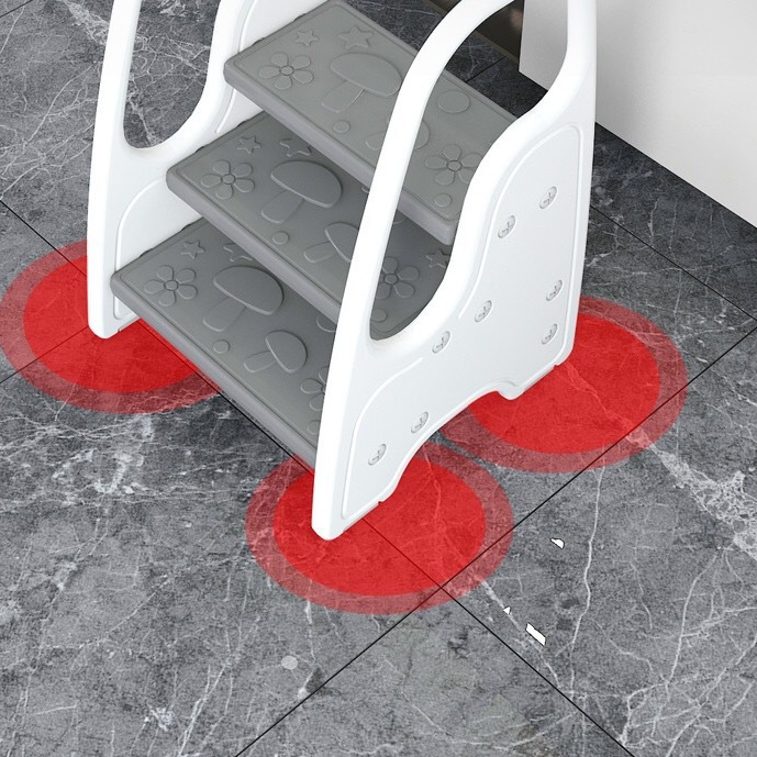 Bubble Tiger Children's Three -Flow Footsteps Washing Terminal Stepping Stool Baby Washing Hand Class Put Pass Payment Stairs Sanxian 2