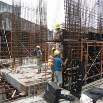 encofrado zanja construcción plástico cuadrado salida abs pared molde de acero plástico molde de concreto de columna cuadrada fundido en el lugar