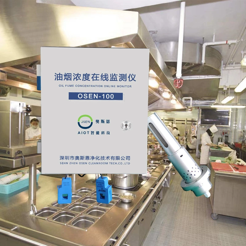 Обеспечение соответствия выбросов и охраны окружающей среды Система мониторинга концентраций выбросов загрязнения сажи на кухне отеля