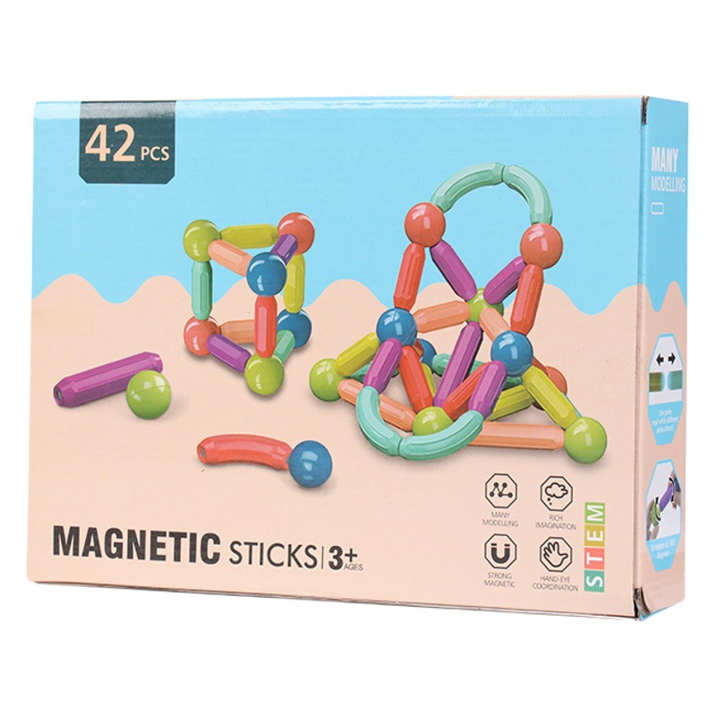 Bloques de Construcción Magnéticos para Niños, Juguete Educativo de Desarrollo Temprano - Set Creativo de Aprendizaje