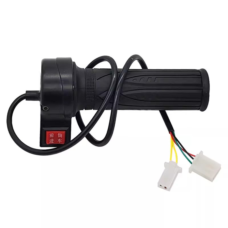 Manija de la bicicleta eléctrica manija de la puerta del aceite batería controlador de velocidad del coche manija de aceleración triciclo que invierte la manija de tres velocidades