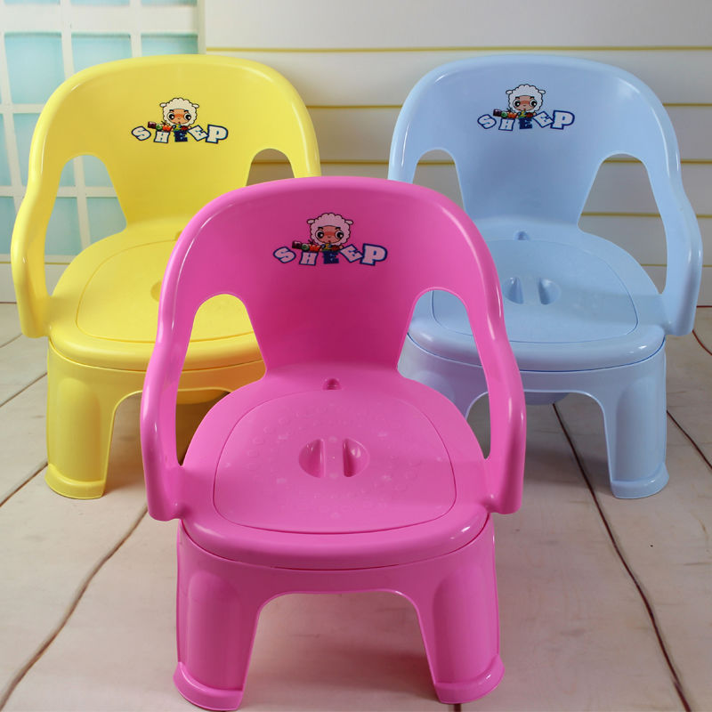 children Potty stool pedestal pan Plastic Dual use Potty chair men and women baby closestool Plastic backrest multi-function chair