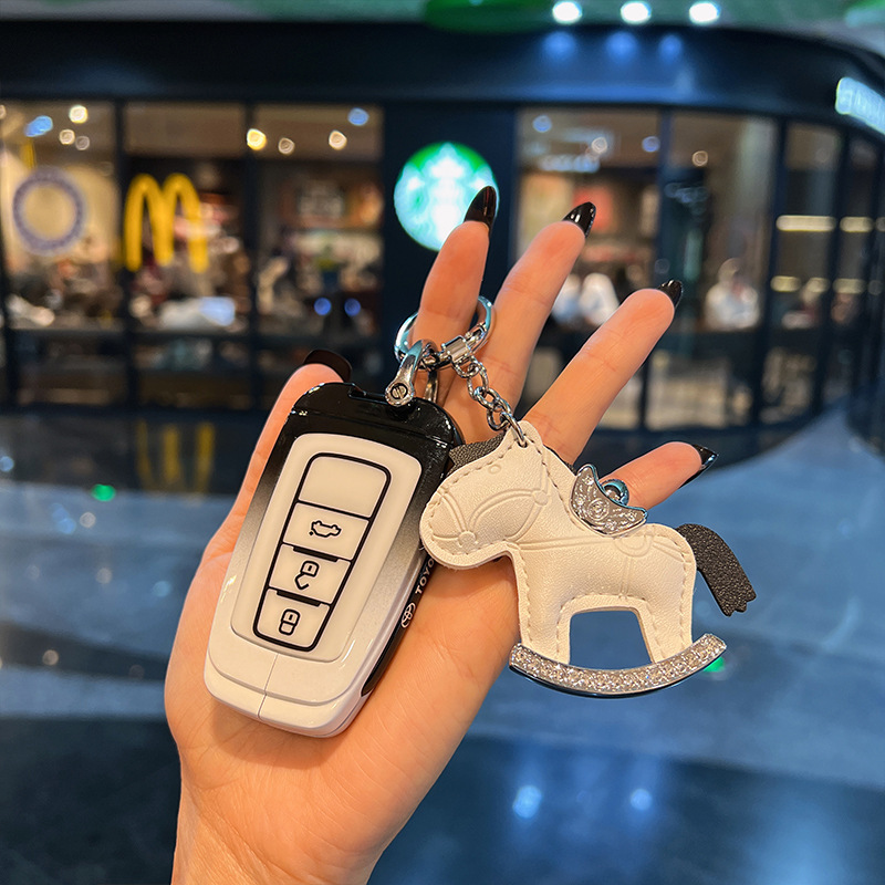 토요타 3버튼 고급 흑백 + 라이트 럭셔리 백마