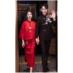 新中式马面裙套装连衣裙新娘2025新款订婚礼服国风汉服结婚回门服
