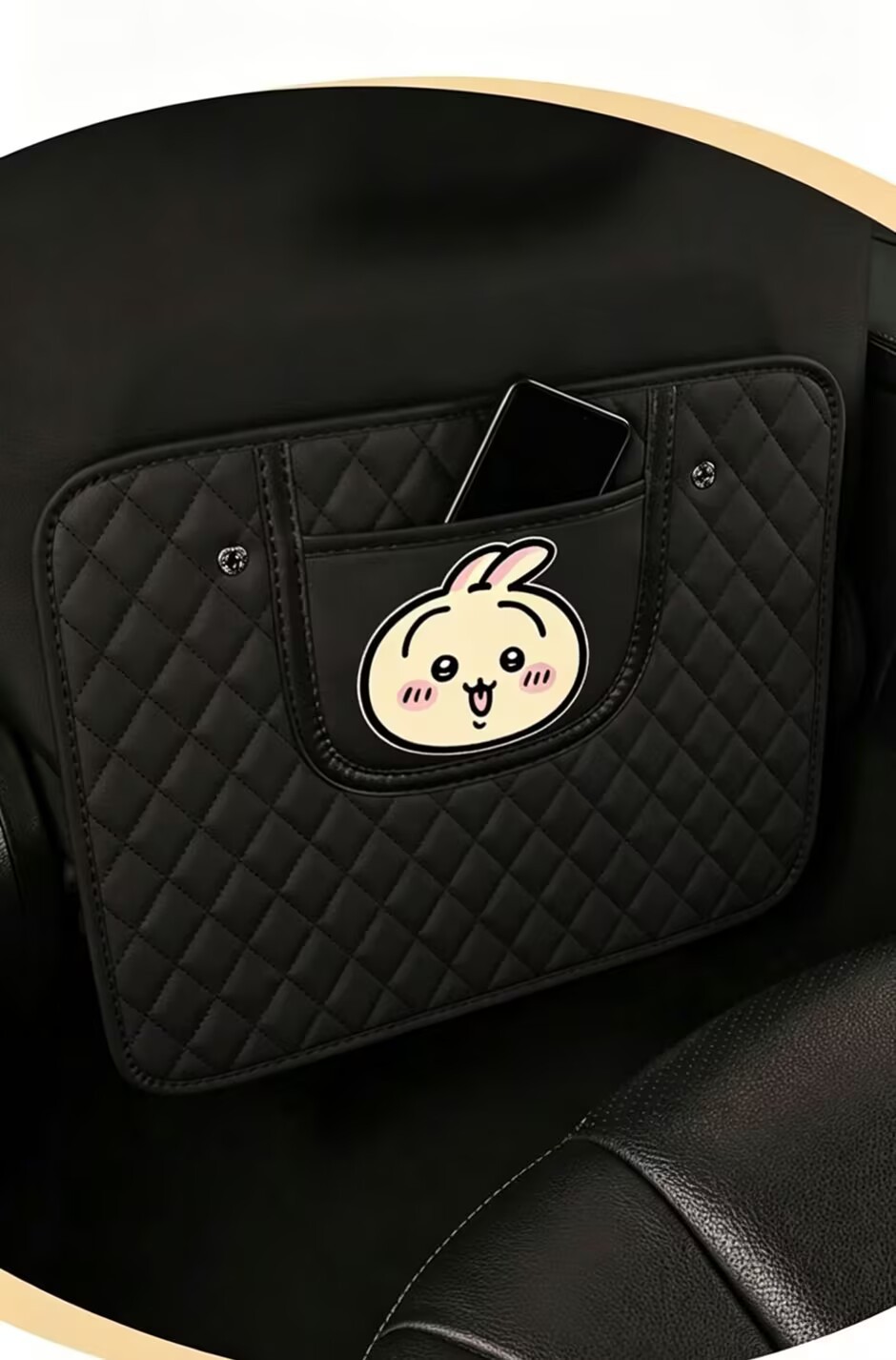 Car seat back anti-kick pad for children, rear seat anti-kick pad, Chiikawa cartoon cute Usagi seat anti-stain pad