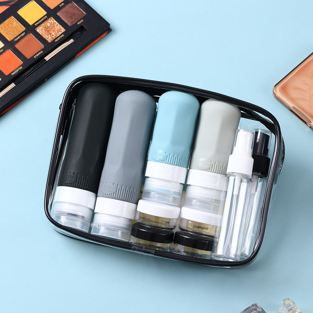 2024热销十字防漏盖子分装乳液洗护用品出差便携旅行硅胶分装瓶