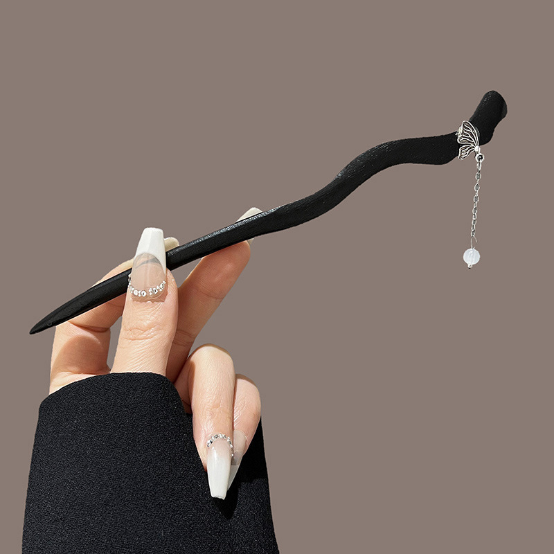 Estilo nacional nuevo estilo chino horquilla estilo antiguo sentido de alto nivel femenino 2025 nuevo estilo horquilla borla temperamento escalón horquilla tocado