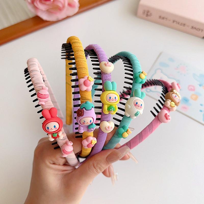 Dibujos animados para Niños diadema antideslizante diadema niña Niña Accesorios para el cabello femenino roto acabado artefacto pelo del bebé presionando horquilla
