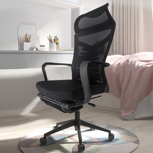 Wholesale lunch break chair, office dual-use reclining computer chair, swivel chair, office ergonomic chair with pulleys