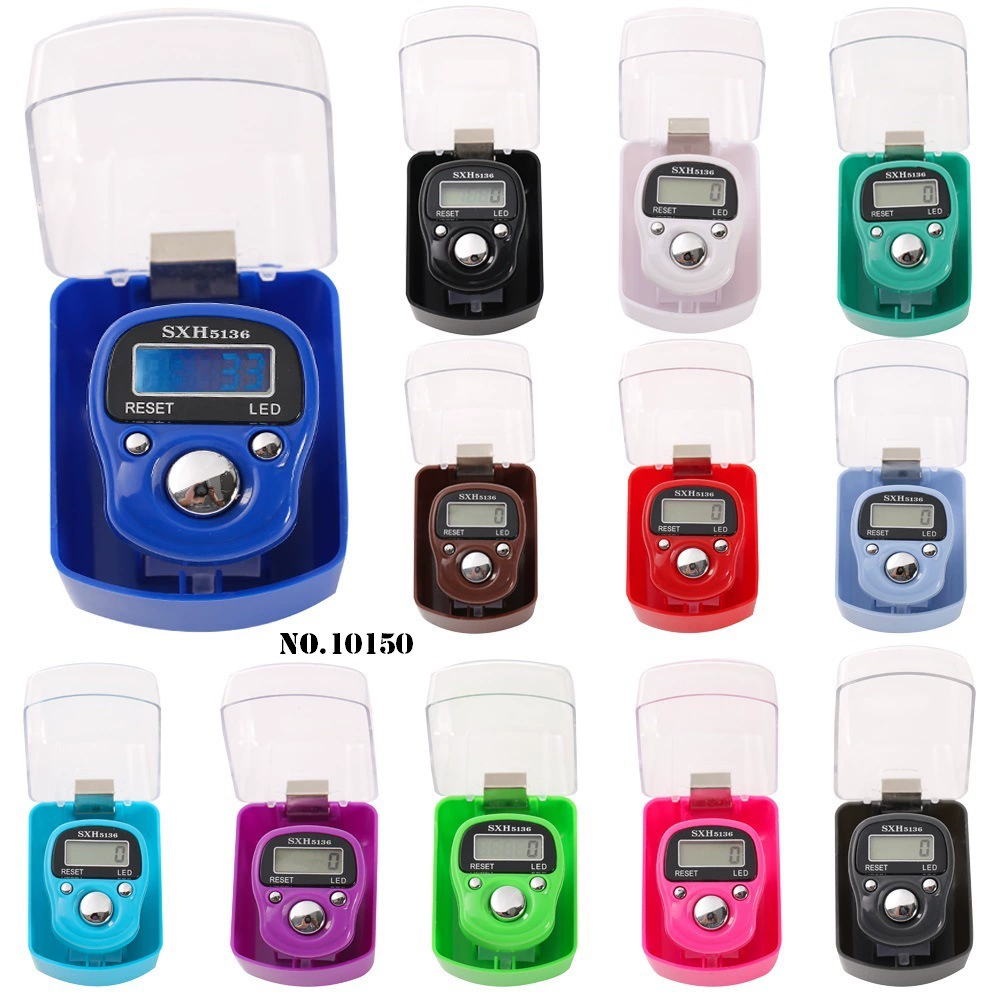 sxh5136 со светодиодным кольцом на палец, мини-ручной счетчик, кольцевой счетчик 10150, счетчик в штучной упаковке