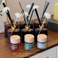 KiYiLiHi Elegant Gardenia Scented Candle 200ml Elegant Aroma Hotel Indoor Home Essential Oil