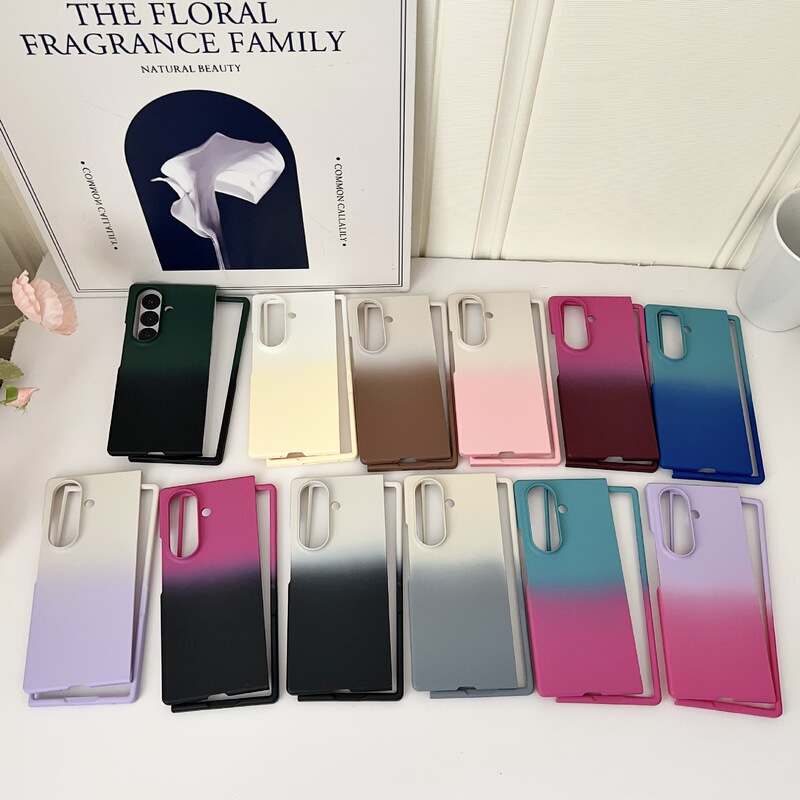 Suitable for Samsung Zfold7 Skin-Feel Mobile Phone Case Foldableing Screen Frosted Samsung Z Fold5 Protective Cover All-Inclusive Pure Color