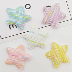 新しいスタイルの五芒星生地ジュエリーアクセサリー diy 衣類アクセサリーヘアアクセサリーヘアピンアクセサリー在庫卸売