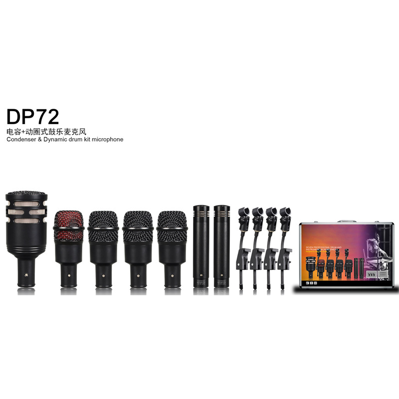 Dp72 Drum Microphone Drum Music Microphone Drum Set Cross-Border Exclusive Daily Shipping Microphone