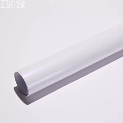 white chameleon bright white gradient | Auto Color Change Film - matt-white-turns-purple-152-18m