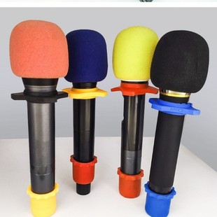 Factory Direct Sales Rubber Wireless Microphone Anti-Slip Ring Protection Set Wireless Microphone Four-Corner Ring Microphone Cover Anti-Roll Cover