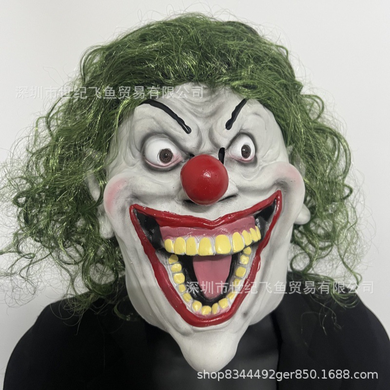 Halloween Soul Broken Clown Mask Cosplay Festival divertido vestido nuevo casco de látex en stock