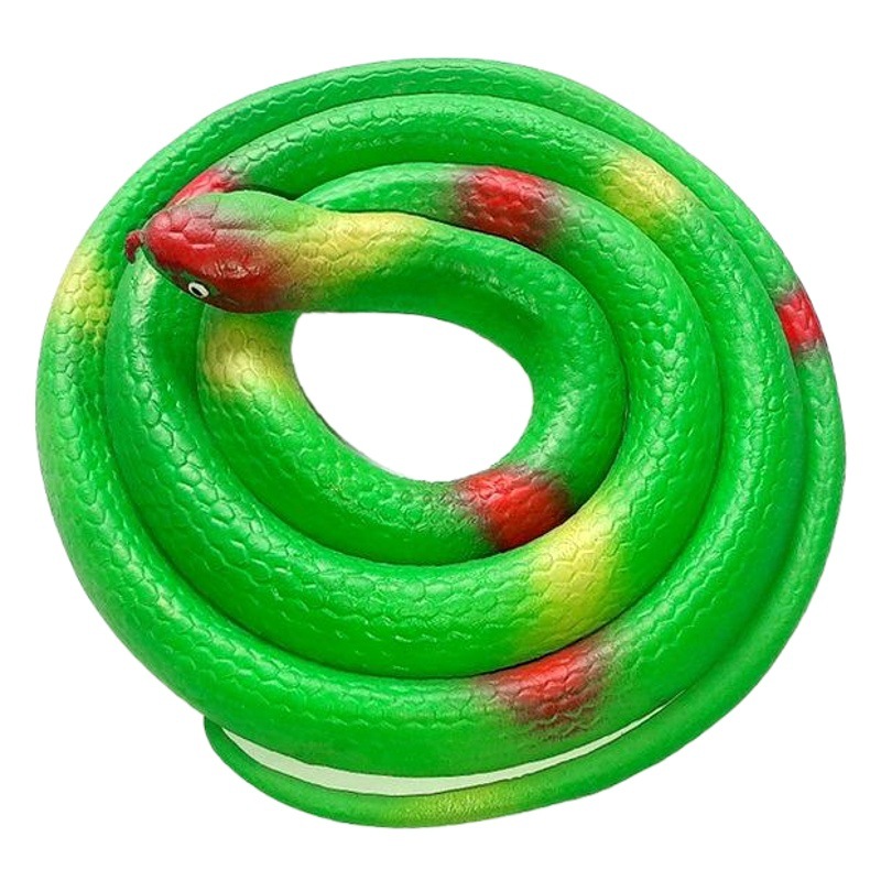 Simulación de juguete serpiente 80cm goma suave falsa serpiente truco scary cobra equipo props Tian serpiente ventas directas de la fábrica