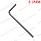 Black metric 2.0mm wrench (one)