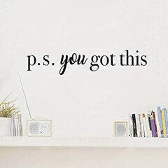 P.S. you got thisちなみに、あなたにはできますよ。激励語ビニール壁貼りAYX37