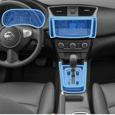 Nissan Sylphy Interior Protective Film: Car interior film - 19-22-models-complete-set-of-interior-films