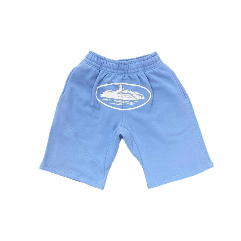 Corteiz short Alcatraz shorts ship print shorts trend hip hop skateboard casual pants wholesale