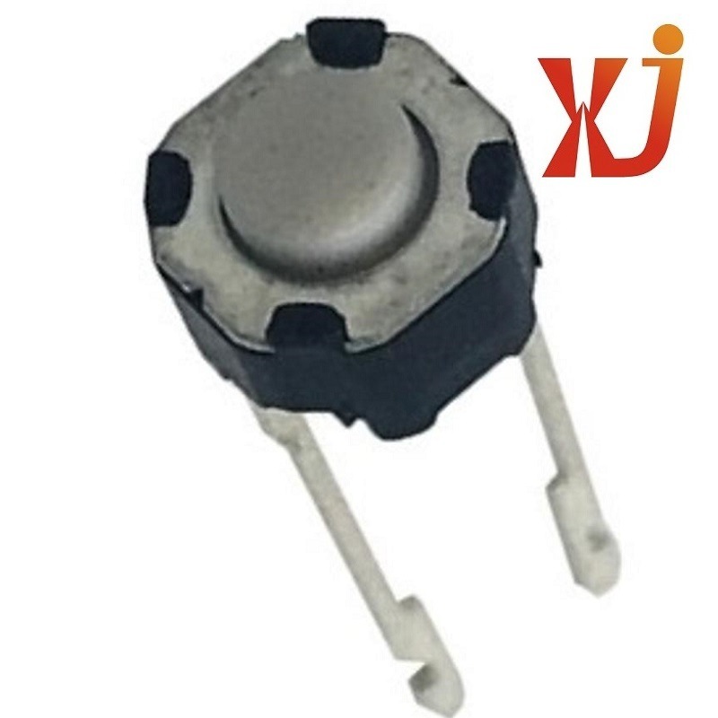 圆形轻触开关6mm*6mm  圆形轻触开关两脚 迷你按钮开关立式